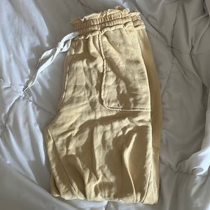 Forever 21 yellow sweatpants size small